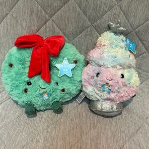 F.A.O. Schwarz Glow Brights Plush LED with Sound Vintage Holiday Tree And Wreath